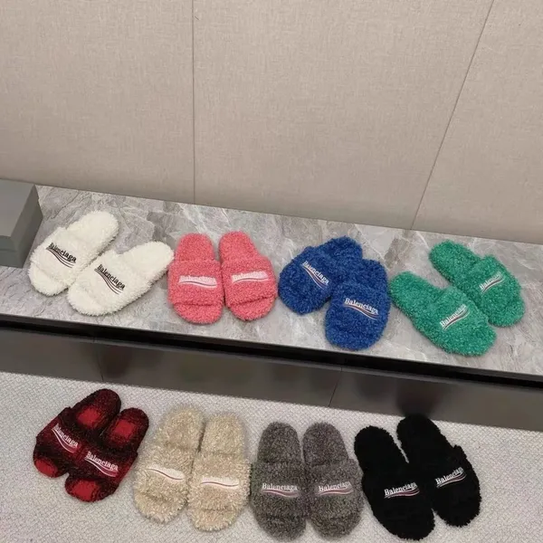 Balenciaga Furry Slides