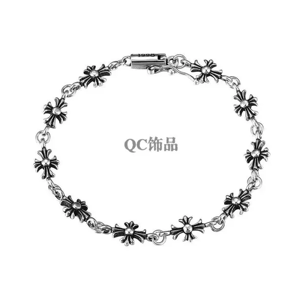 Chrome Hearts Cross Diamond Bracelet 925 Silver