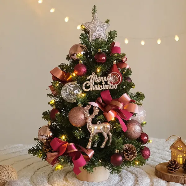 Tabletop Christmas Tree with Reindeer